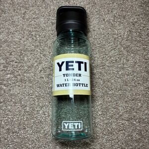 YETI Yonder Water Bottle 1L 34oz Seafoam Green Chug Cap Screw On Leakproof NWT